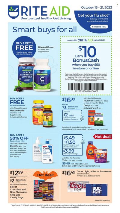 RITE AID Weekly Ad Flyer Specials October 15 to October 21, 2023