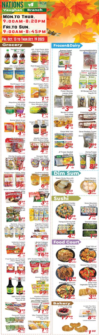 Nations Fresh Foods (Vaughan) Flyer October 13 to 19