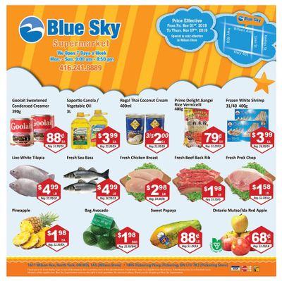 Blue Sky Supermarket (North York) Flyer November 1 to 7