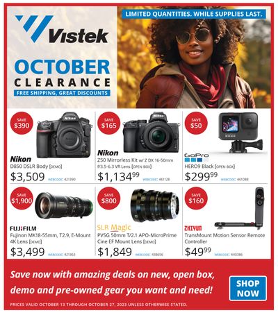 Vistek Flyer October 13 to 27