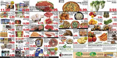 Greco's Fresh Market Flyer October 13 to 26