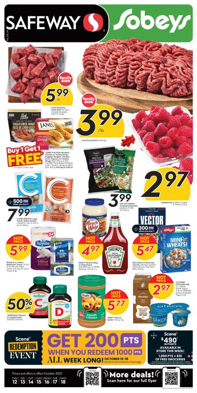 Sobeys/Safeway (SK & MB) Flyer October 12 to 18