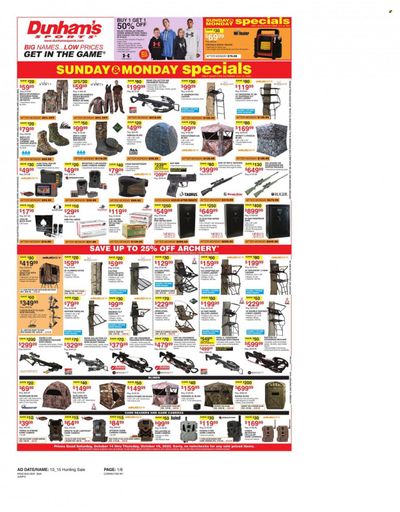 Dunham's Sports Weekly Ad Flyer Specials October 14 to October 19, 2023