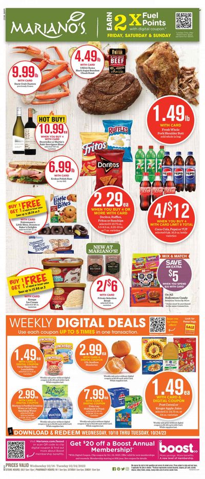Mariano’s (IL) Weekly Ad Flyer Specials October 18 to October 24, 2023
