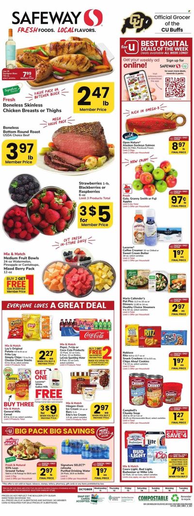 Safeway (CO) Weekly Ad Flyer Specials October 11 to October 17, 2023