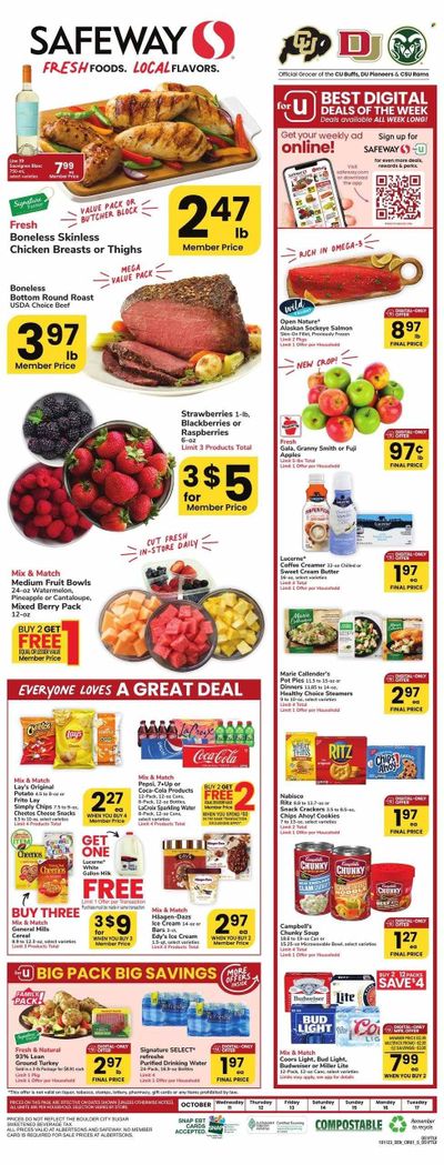 Safeway (CO) Weekly Ad Flyer Specials October 11 to October 17, 2023
