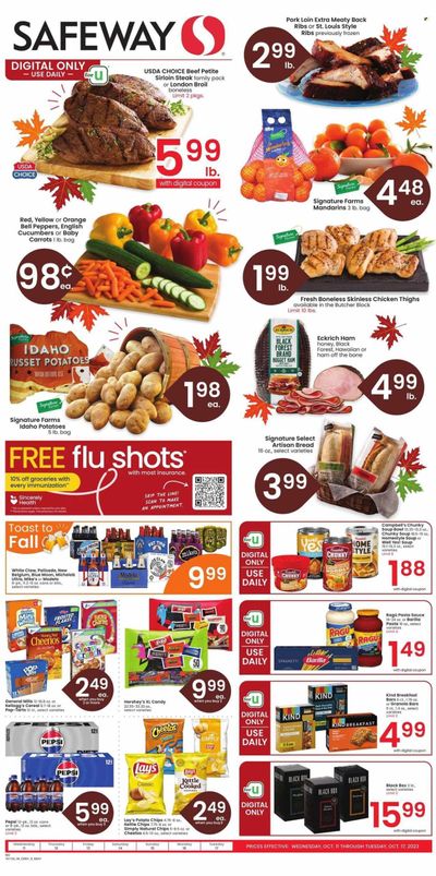 Safeway (CO) Weekly Ad Flyer Specials October 11 to October 17, 2023