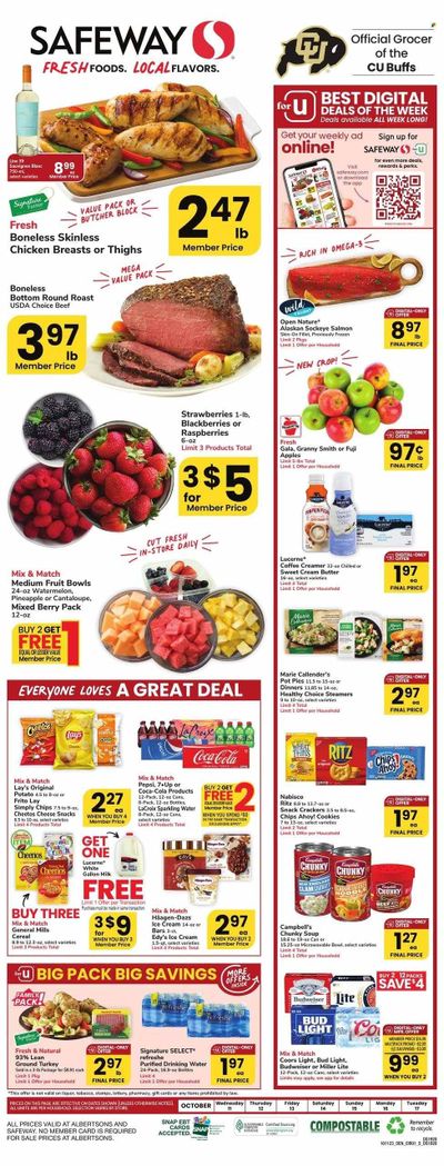 Safeway (CO) Weekly Ad Flyer Specials October 11 to October 17, 2023