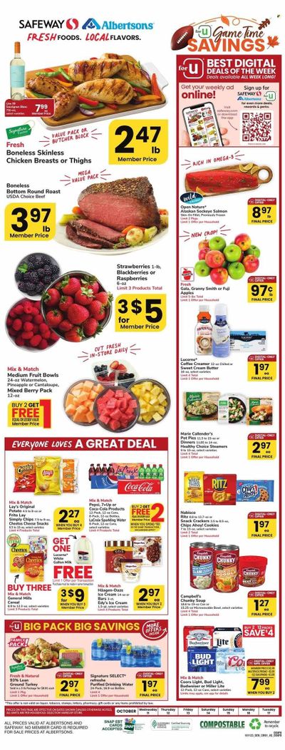 Safeway (CO) Weekly Ad Flyer Specials October 11 to October 17, 2023