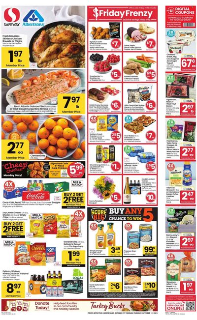 Safeway (OR, WA) Weekly Ad Flyer Specials October 11 to October 17, 2023