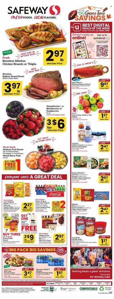 Safeway (WY) Weekly Ad Flyer Specials October 11 to October 17, 2023