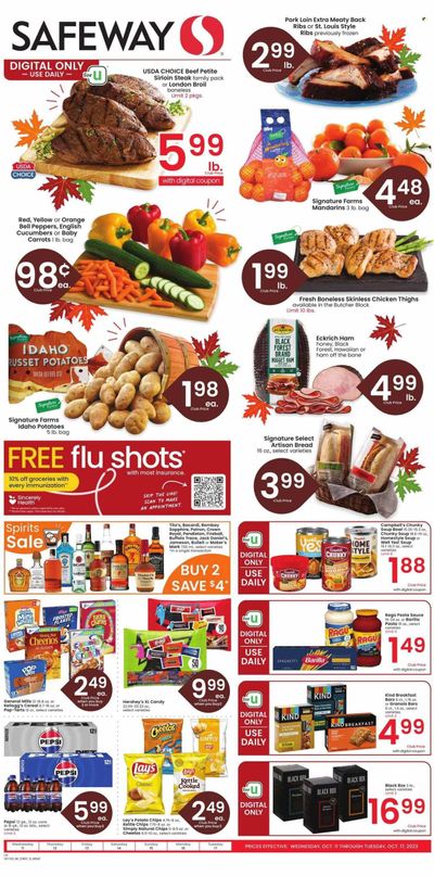 Safeway (WY) Weekly Ad Flyer Specials October 11 to October 17, 2023