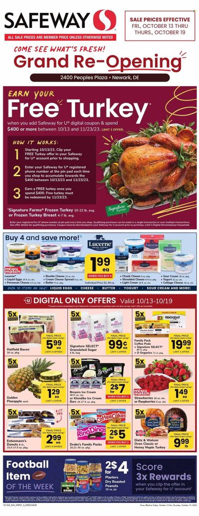Safeway (DE) Weekly Ad Flyer Specials October 13 to October 19, 2023
