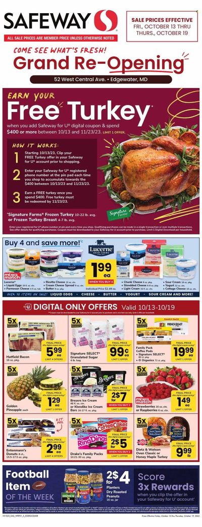 Safeway (MD) Weekly Ad Flyer Specials October 13 to October 19, 2023