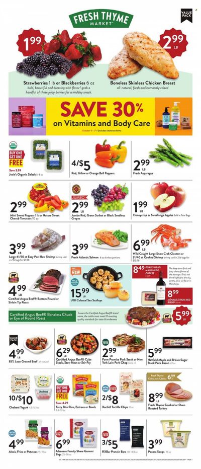 Fresh Thyme Weekly Ad Flyer Specials October 11 to October 17, 2023