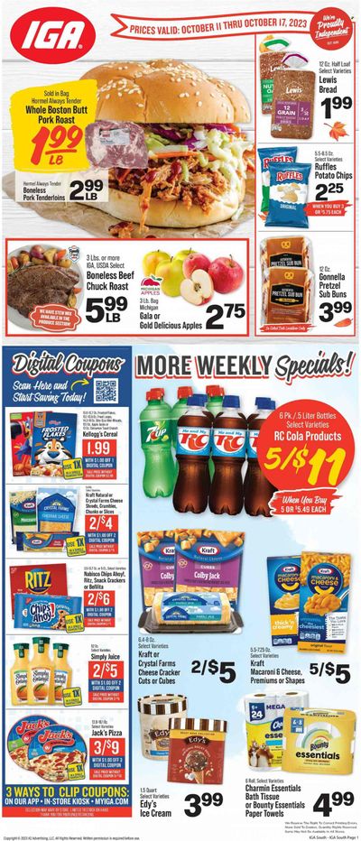 IGA (KY) Weekly Ad Flyer Specials October 11 to October 17, 2023