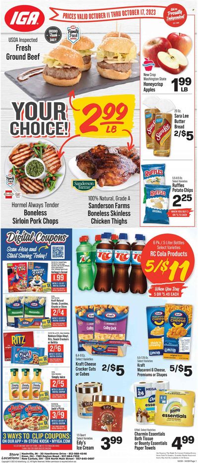 IGA (IN) Weekly Ad Flyer Specials October 11 to October 17, 2023
