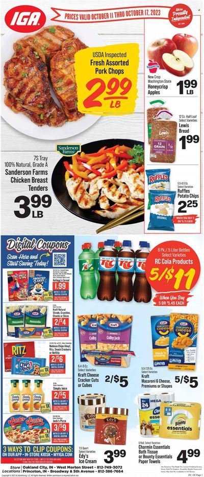 IGA (IN) Weekly Ad Flyer Specials October 11 to October 17, 2023