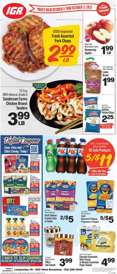 IGA (IN) Weekly Ad Flyer Specials October 11 to October 17, 2023