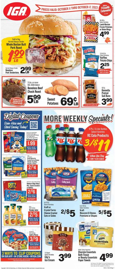 IGA (TN) Weekly Ad Flyer Specials October 11 to October 17, 2023