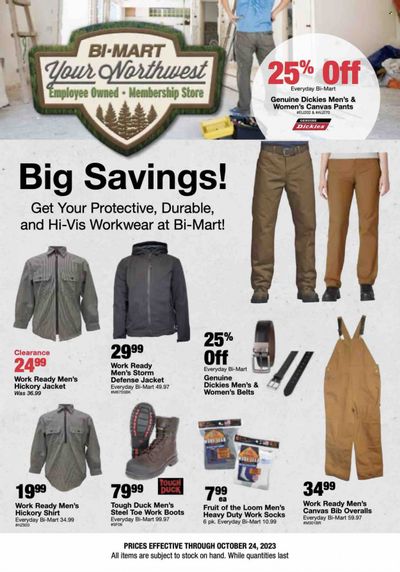 Bi-Mart (ID, OR, WA) Weekly Ad Flyer Specials October 11 to October 24, 2023