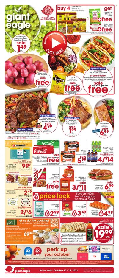 Giant Eagle (PA) Weekly Ad Flyer Specials October 12 to October 18, 2023