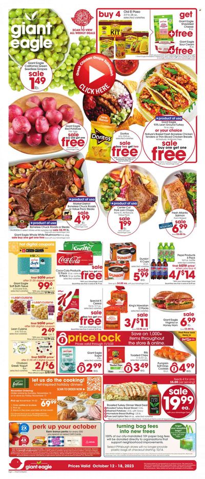 Giant Eagle (PA) Weekly Ad Flyer Specials October 12 to October 18, 2023