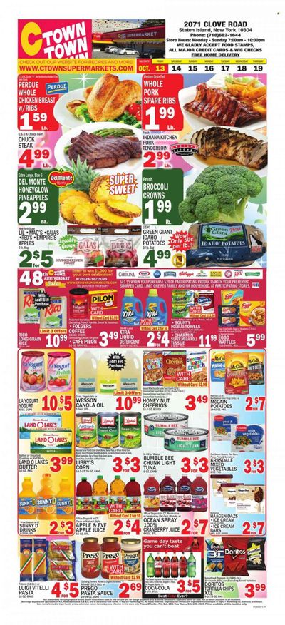 C-Town (CT, FL, MA, NJ, NY, PA) Weekly Ad Flyer Specials October 13 to October 19, 2023