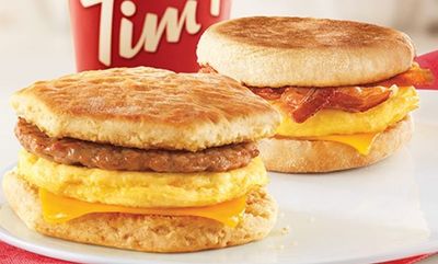 2 FOR $5 Classic Breakfast Sandwiches at Tim Hortons