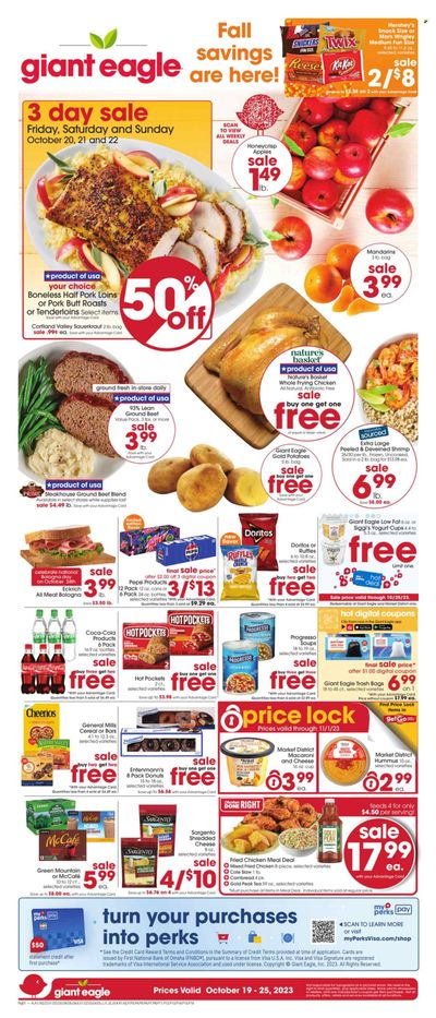 Giant Eagle (OH) Weekly Ad Flyer Specials October 19 to October 25, 2023