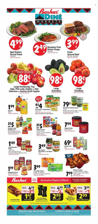 Bashas' Diné Markets (AZ, NM) Weekly Ad Flyer Specials October 11 to October 17, 2023