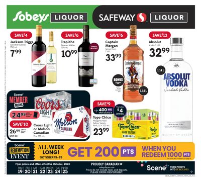 Sobeys/Safeway (AB) Liquor Flyer October 19 to 25