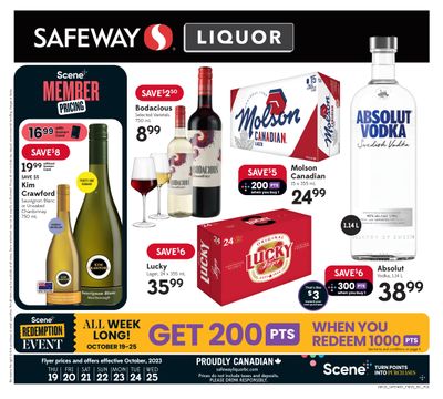 Safeway (BC) Liquor Flyer October 19 to 25