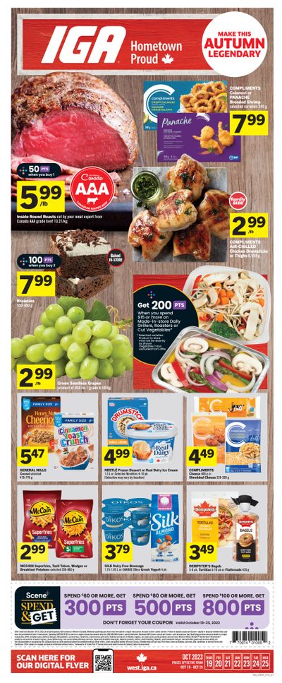 IGA (West) Flyer October 19 to 25
