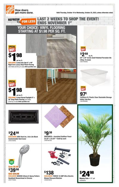 Home Depot (ON) Flyer October 19 to 25