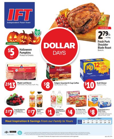 IFT Independent Food Town Flyer October 19 to 25