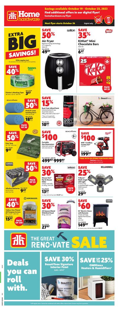 Home Hardware (Atlantic) Flyer October 19 to 25