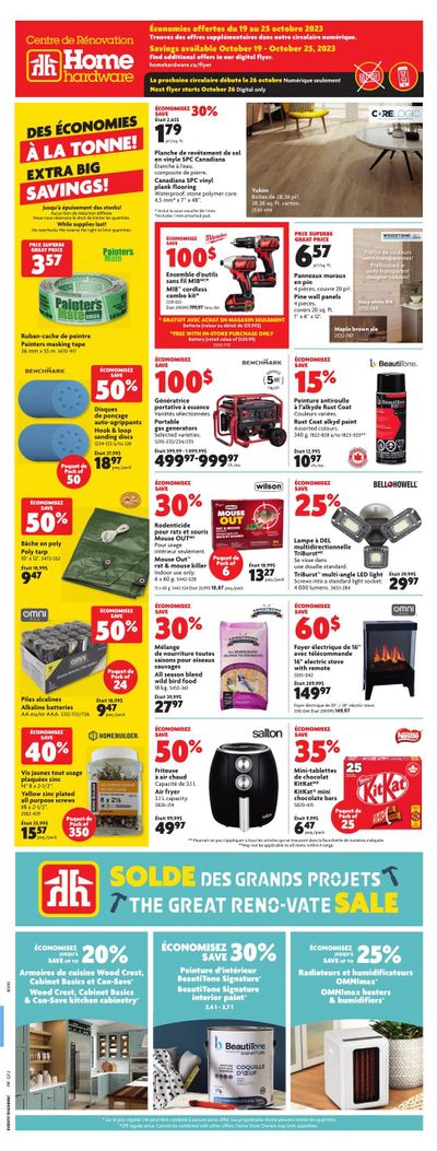 Home Hardware Building Centre (QC) Flyer October 19 to 25