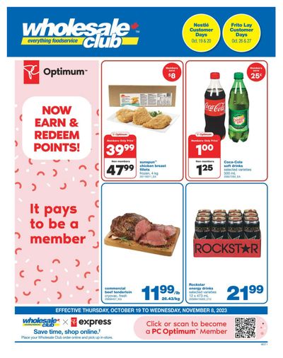 Wholesale Club (West) Flyer October 19 to November 8