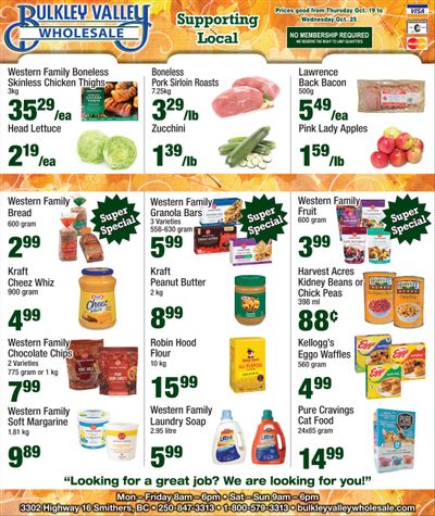 Bulkley Valley Wholesale Flyer October 19 to 25