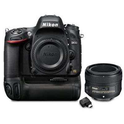 Nikon D610 DSLR Camera with 50mm Lens, Battery Grip & Wi-Fi Adapter - Open Box On Sale for $ 1,089.99 ( Save $ 20.00 ) at Best Buy Canada