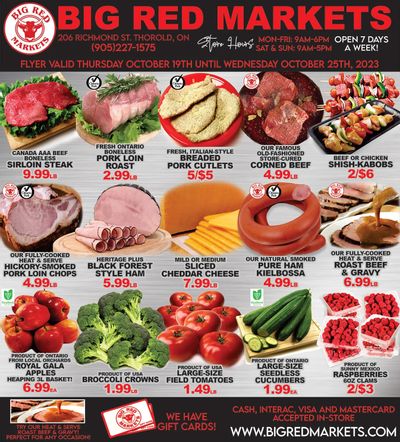 Big Red Markets Flyer October 19 to 25