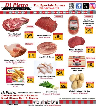 Di Pietro Food Centre Flyer October 19 to 25