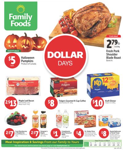 Family Foods Flyer October 19 to 25