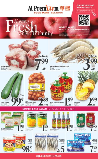 Al Premium Food Mart (Eglinton Ave.) Flyer October 19 to 25