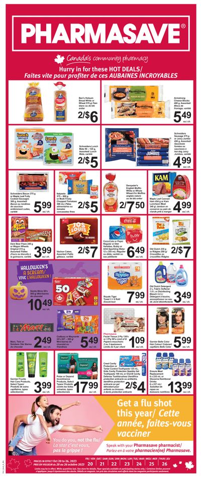 Pharmasave (NB) Flyer October 20 to 26