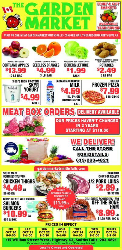 The Garden Market Flyer October 20 to 26