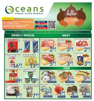 Oceans Fresh Food Market (West Dr., Brampton) Flyer October 20 to 26