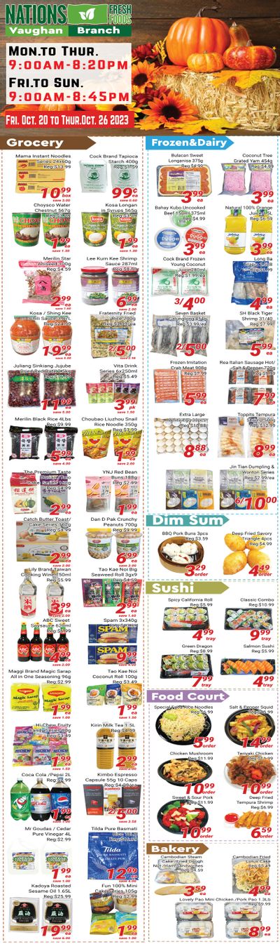 Nations Fresh Foods (Vaughan) Flyer October 20 to 26