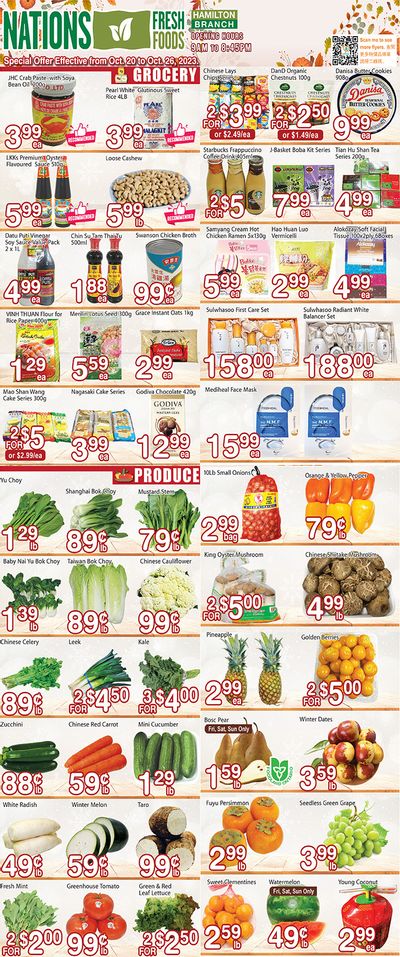 Nations Fresh Foods (Hamilton) Flyer October 20 to 26